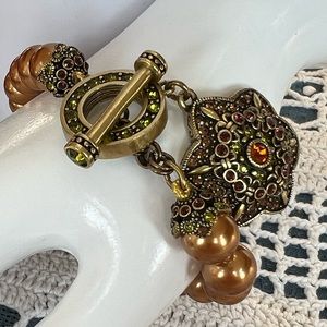 Heidi Daus “Unforgettable Lavaliere” drop charm bracelet
